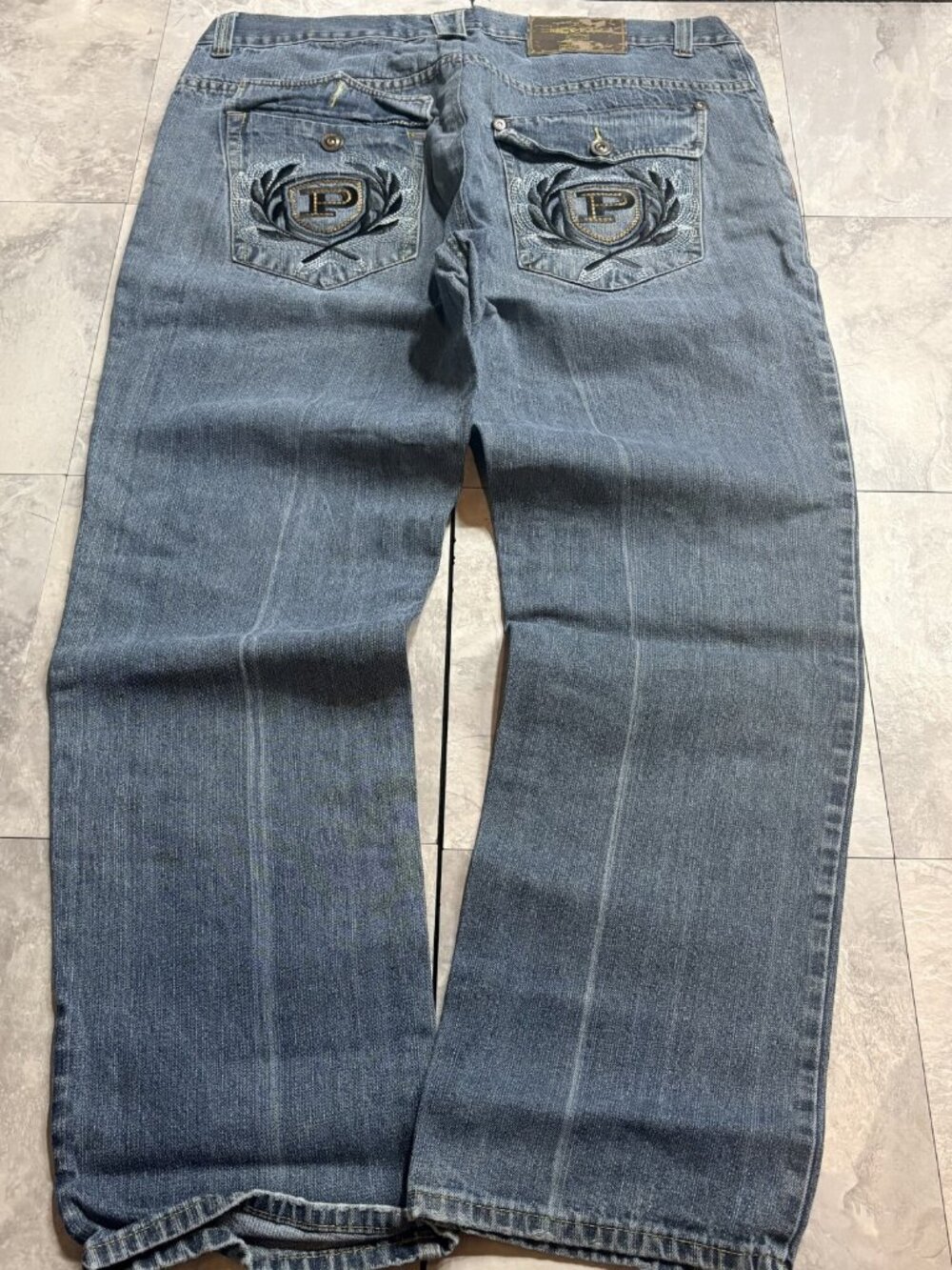 Phat Farm Phat Classics Baggy Jeans 40x30 Blue